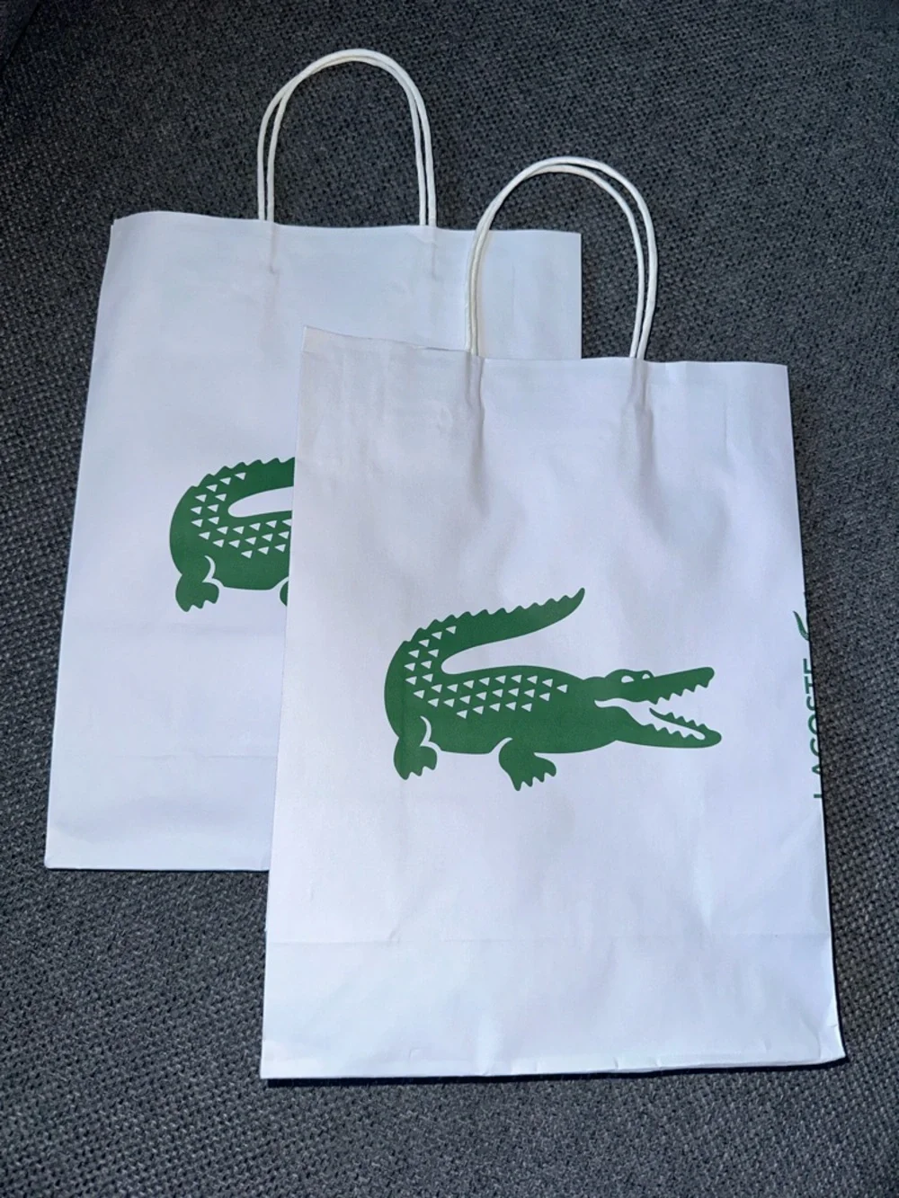Lacoste White gift bag pack of 2